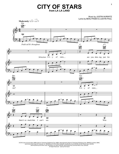 City Of Stars (from La La Land) sheet music by Ryan .
